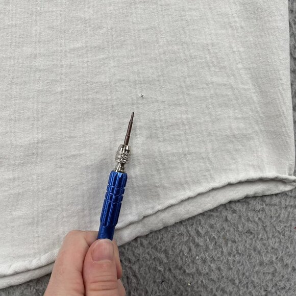 Vintage David Lee Roth Raglan Shirt Mens Large White Navy Nothin' But Yeah! - Picture 4 of 10